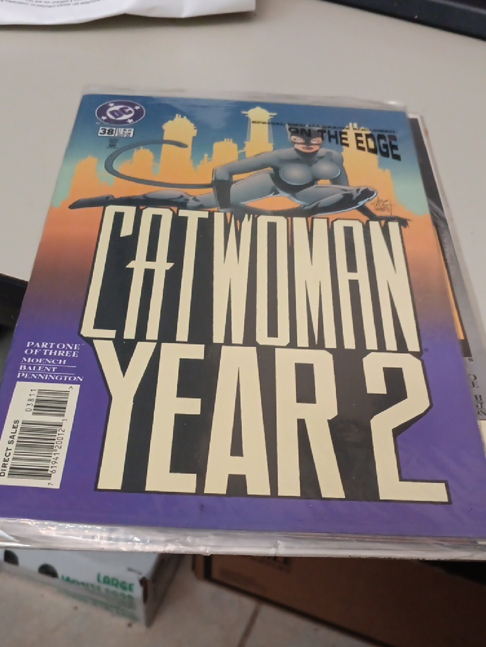 DC Comics Catwoman Year 2 Comic - Purple & Orange Gradient Cover